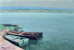 Barques à l'étang de Vieux Charmont (1960)